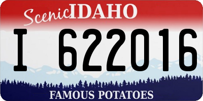 ID license plate I622016