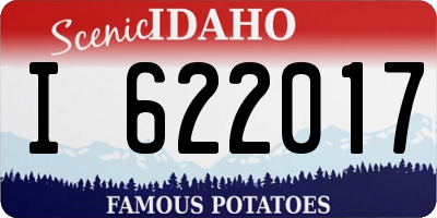 ID license plate I622017