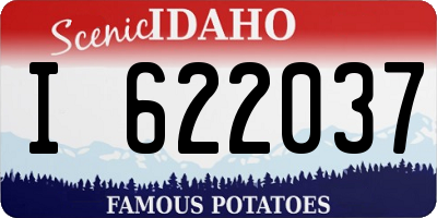 ID license plate I622037