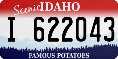 ID license plate I622043
