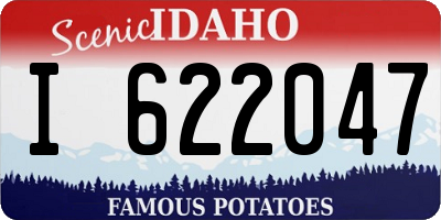 ID license plate I622047