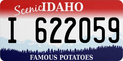 ID license plate I622059