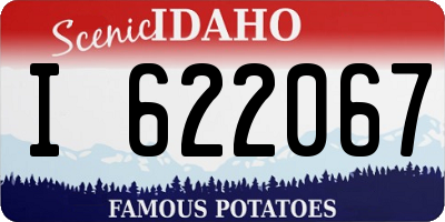 ID license plate I622067