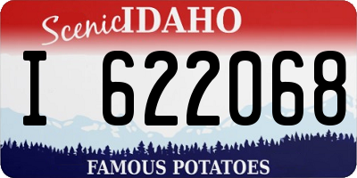 ID license plate I622068