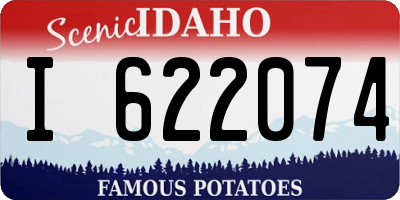 ID license plate I622074