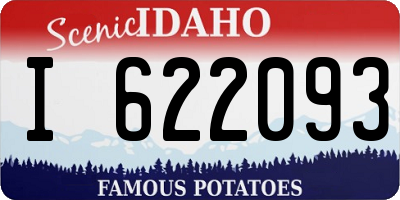 ID license plate I622093
