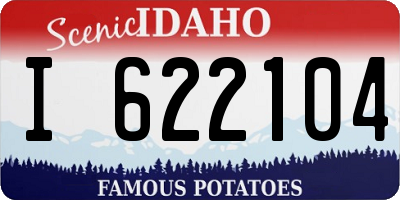 ID license plate I622104