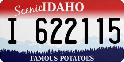ID license plate I622115