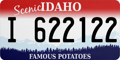 ID license plate I622122