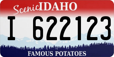 ID license plate I622123