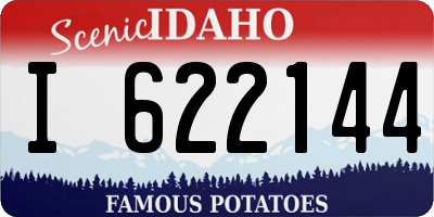 ID license plate I622144