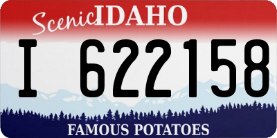 ID license plate I622158