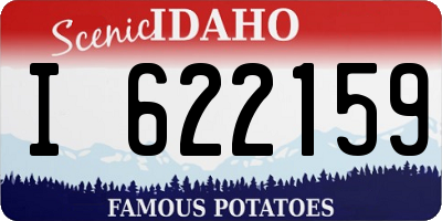 ID license plate I622159