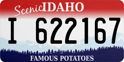 ID license plate I622167