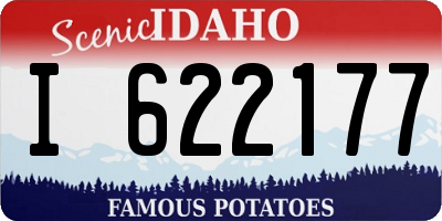 ID license plate I622177