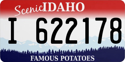 ID license plate I622178