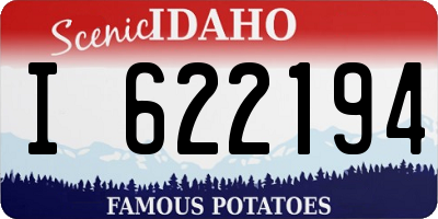 ID license plate I622194