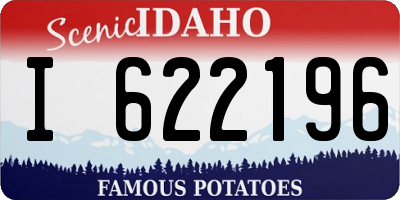 ID license plate I622196