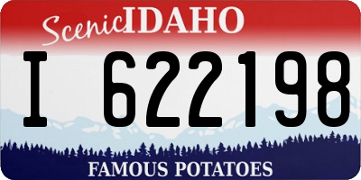 ID license plate I622198