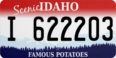 ID license plate I622203