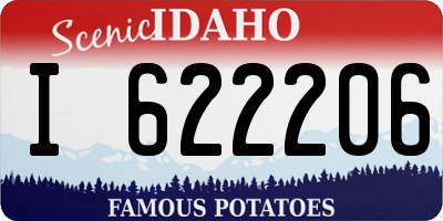 ID license plate I622206