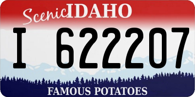 ID license plate I622207