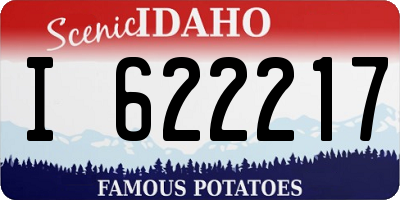 ID license plate I622217