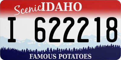 ID license plate I622218