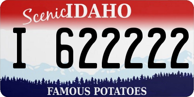 ID license plate I622222
