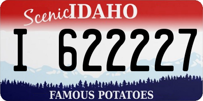 ID license plate I622227
