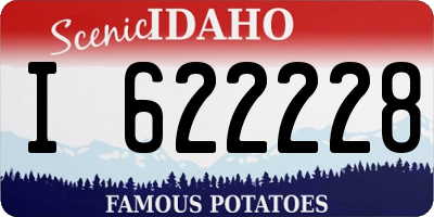 ID license plate I622228