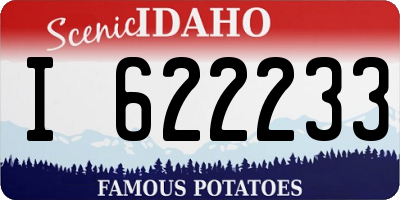 ID license plate I622233