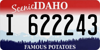 ID license plate I622243