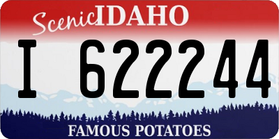 ID license plate I622244