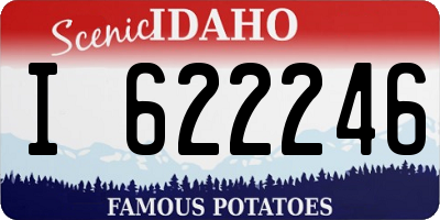 ID license plate I622246