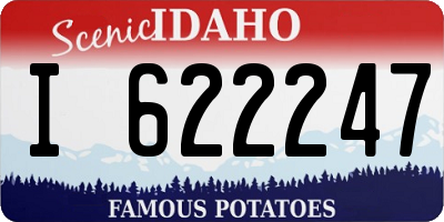 ID license plate I622247