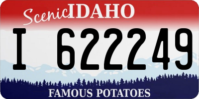 ID license plate I622249
