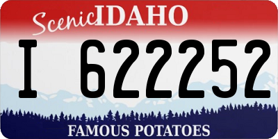 ID license plate I622252