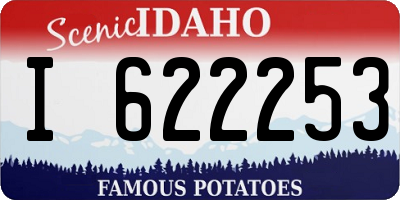 ID license plate I622253