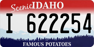 ID license plate I622254