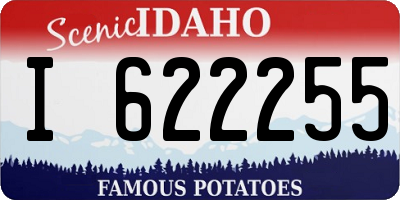 ID license plate I622255