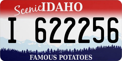 ID license plate I622256