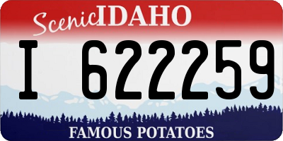 ID license plate I622259