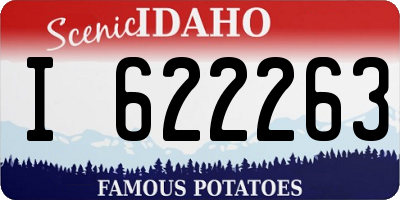 ID license plate I622263