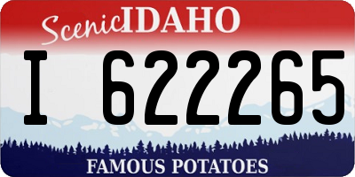 ID license plate I622265
