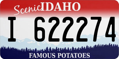 ID license plate I622274