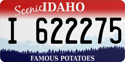 ID license plate I622275