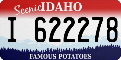 ID license plate I622278