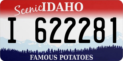 ID license plate I622281