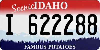 ID license plate I622288